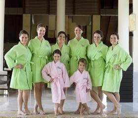 Custom Personalized Set of 8 Waffle Robes for Bridal party