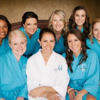 Custom Personalized Set of 8 Waffle Robes for Bridal party